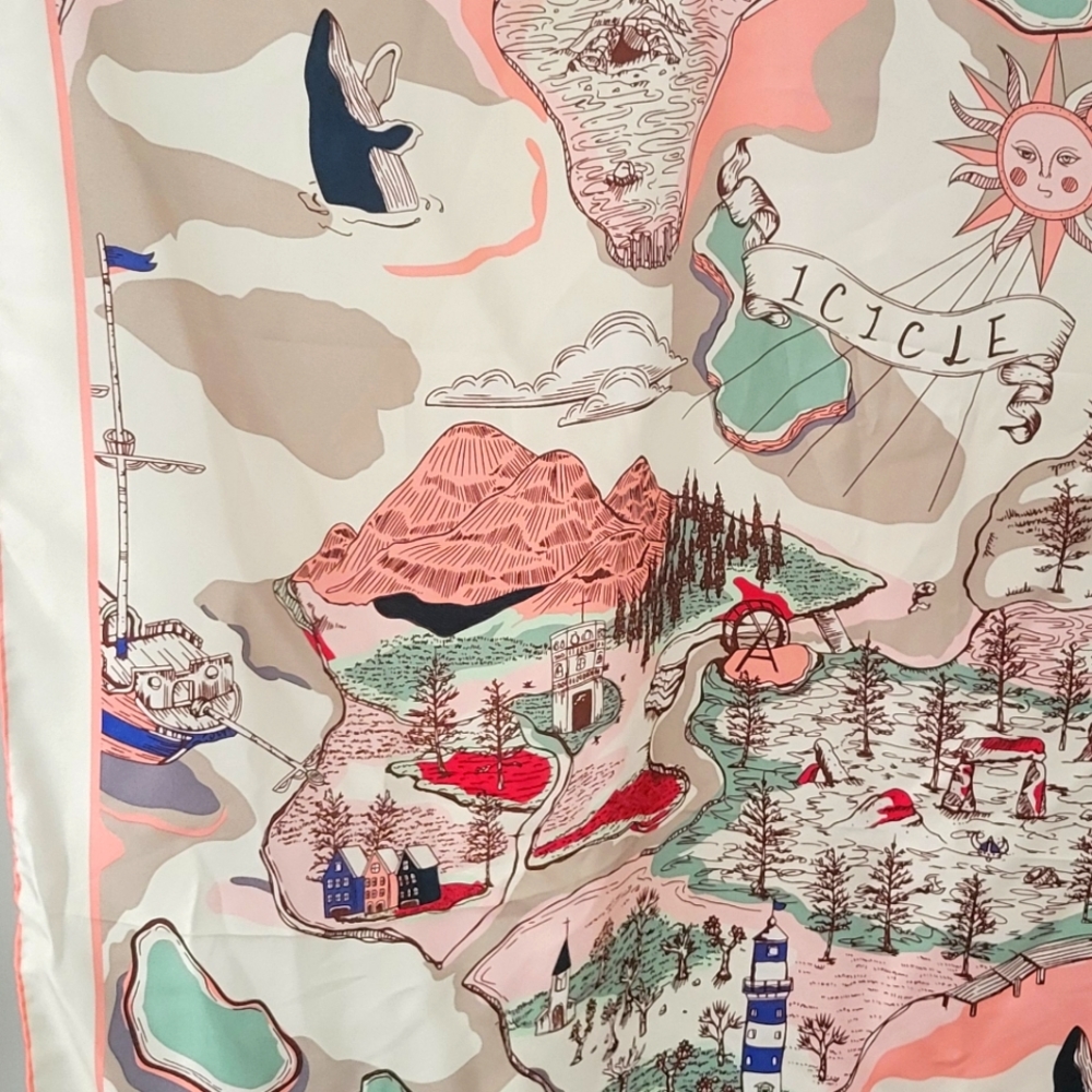 Pantonight Large Square Silk Scarf